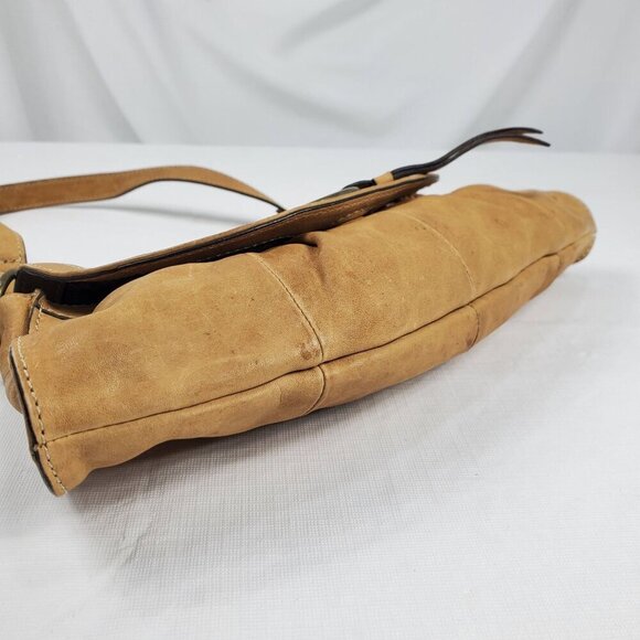 Hype Women's Brown Shoulder Bag Leather Detachable Strap Inner Pockets - Picture 8 of 16